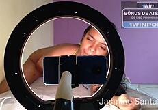 XXX solo performance with a Filipino babe using her butthole gadgets