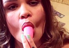 Tits European lady exhibitionist and gets her ass drilled with fake cock