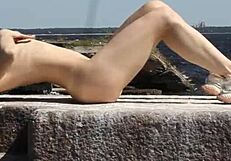 Naked in the open air