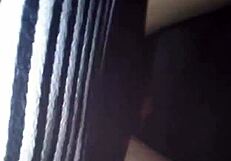 Young man and tranny having carsex and watersports