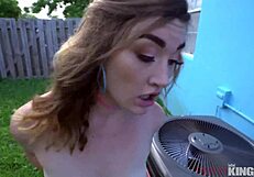 Newly found journey in the rooftop results to intimate experience young woman