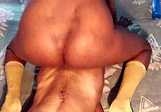 A White boy and his Black girl friend fuck a beautiful call girl in the ass