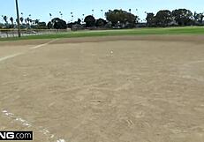 One scene that turned me on and I’d love to try is when Emily Willis gave her man a blow job inside a baseball stadium