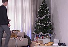 This last date comes in stock with a hot babe dressed like Santa on Christmas Eve