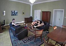 A 26 year old Czech woman starts engaging in sexual work to remedy her economic situation and turn into a slut