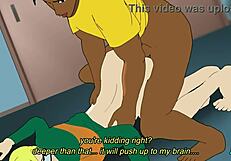 Gore accompanied by electrocution in animated Yaoi Porn