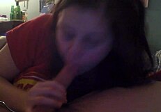 Blowjob before bed turns into a wild sexy night. Can't resist her lips.