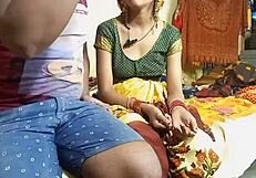 First time cheating on her husband gets Desi housewife Priya the hottest sex with a couple in a Hindi sex scene
