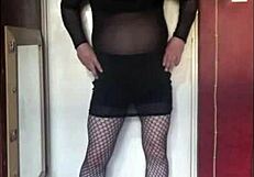 Going through personal untidy webcams, non-professional crossdresser demonstrates allegorical timidity of bisexual in home video