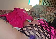 Hot naked wet and squirting action with a filthy white girl