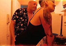 Italian beauty enjoys herself some kitchen sex and accepts a cumshot in the ass