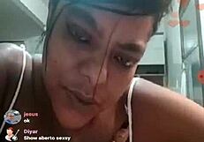 Big boobs Brazilian voluptuous webcam performer