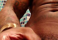 A worship and cum on of Hallelujah Johnson’s big black cock is what is featured in the new porn video
