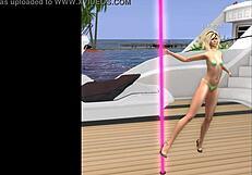 Yacht party in Europe with exotic dancer and torn dresses