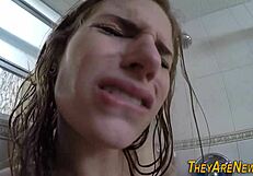 Sticky newbie teen’s raw and facials first-person perspective XXX performance
