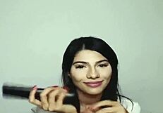 Victorialopez’s wet t-shirt performance on Bigo live