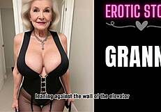 Granny elevator sex story with horny gilf unfolds now