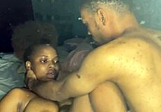 Black woman gets screwed in missionary position again