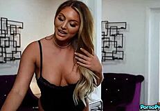 The massage from Kayley Gunner is sensual with Brad Newman