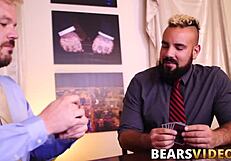 Muscular John Thomas pounds Hairy daddy bear Luis Vega