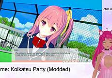 In a wild, explicit video, Vtuber Lewdneko continues the Koikatsu party