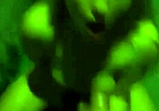 Sexy girlfriend performs oral sex at night out side