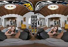 See the virtual eye contact with Kyler Quinn in the house of Bang Bros