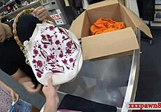 Naive pawn shop employee sleeps with a stunning blonde for wild sex