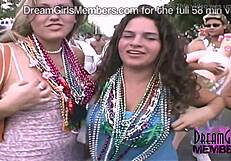 Exhibitionist Wives and Girlfriends Flash Tits and Pussy at Fantasy Fest