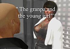 Feuding old man and young girl have crazy sex in hardcore bedsit