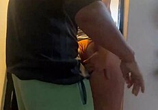 Cleaning stepsister’s ass gets me pretty close to orgasm