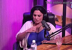Sleek two ladies perform lesbian activities in a studio