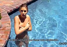 A young woman spends her time with her stepfather sexually while her boyfriend is out of town