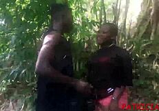 An African XXX amateur porn teenage boy having sex with Ebony pornstar Patricia in a car on the side of the road