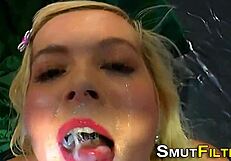This video is called Bukkake cumswallowing by This slutty babe