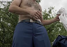 Some of the scenarios portrayed entail, wearing suits and performing sexually suggestive masturbation and boxing