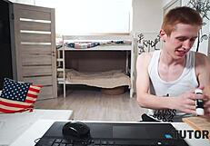 College ‘lad’ recreates famous scene from French film Jules et Jim where young man kisses older woman on mouth