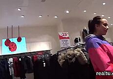 Czech teen picked up in the supermarket and a real fuck in the end, POV
