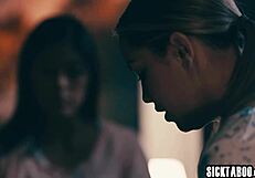 Two of the hottest babes of today’s adult entertainment industry, Alina Lopez and Kendra Spade are seen romping in lesbian fashion