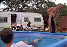Anal sex with two men, gay oral sex, bareback threesome, men sex feet