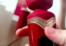 Explicit video review of Selena Vega's intense orgasm with wand massager