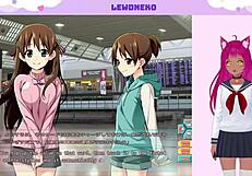 Japanese VTuber plays erotic game and masturbates