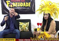 Piranha stripper struts her stuff and flashes her goodies after disturbing videos of Brazilian carnival queen’s appointment