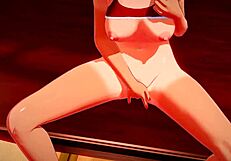 Mio Katou provides a massive solo play 3D animated hentai scene that includes a tremendous ejaculation and internal creampie