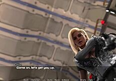 Pretty blonde steps up to it in Salvation 10