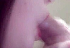 Hungarian couple shares a filthy oral threesome where a woman swallows spit and sperm