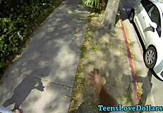 Pornstar becomes a real life fuck hole for a young girl to have cum inside her