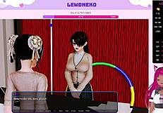 Play the harem hotel slave game with tantalizing Vtuber Lewdneko