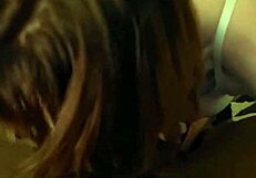 Dixie suck cock mouth wide open wearing stockings