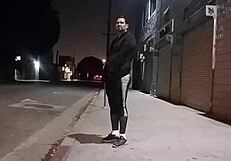 Gay Latino then gives ass on the street